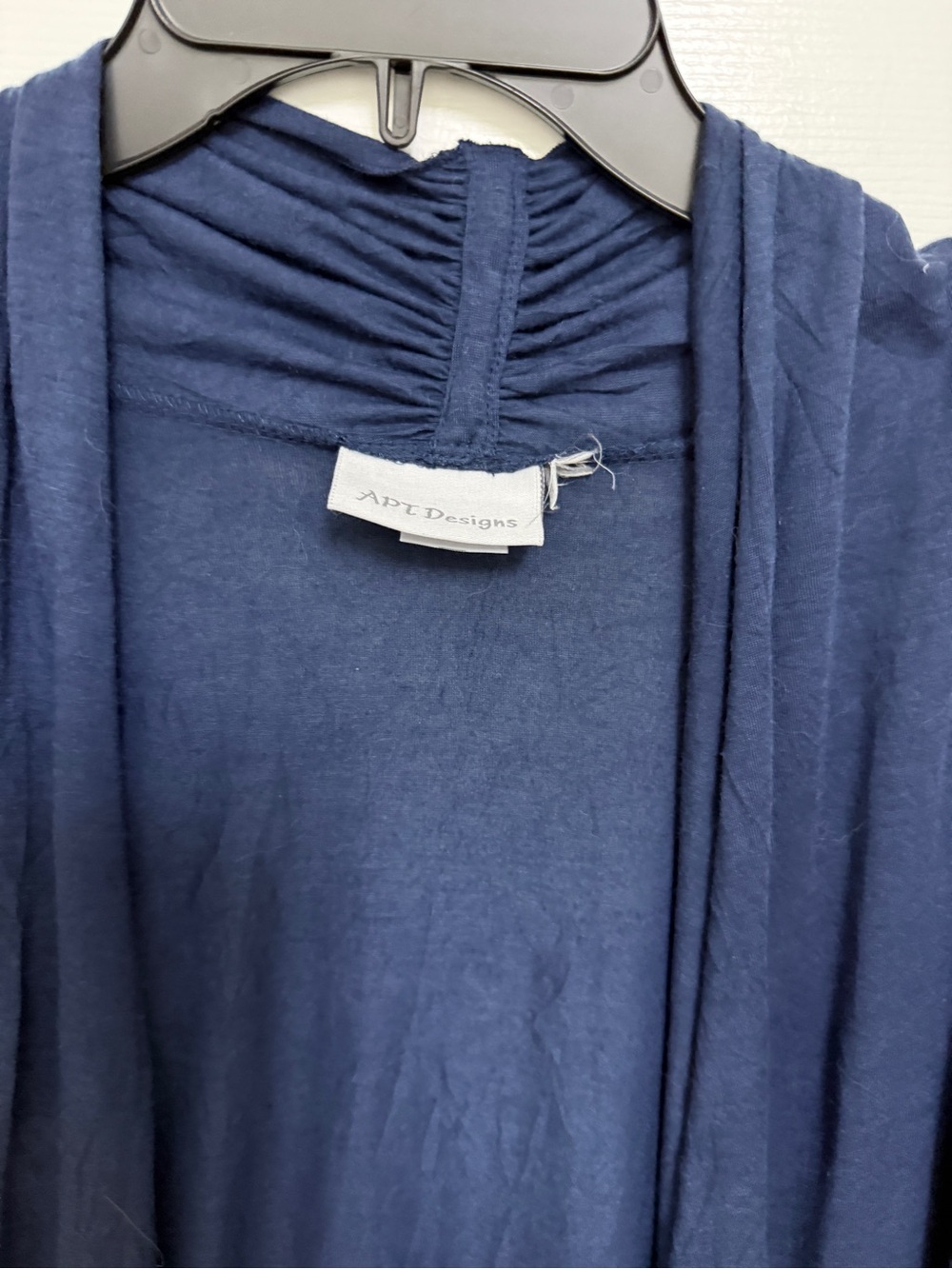Apt. 9 Navy Dress With Sleeveless Open-Front Layering Duster View 6